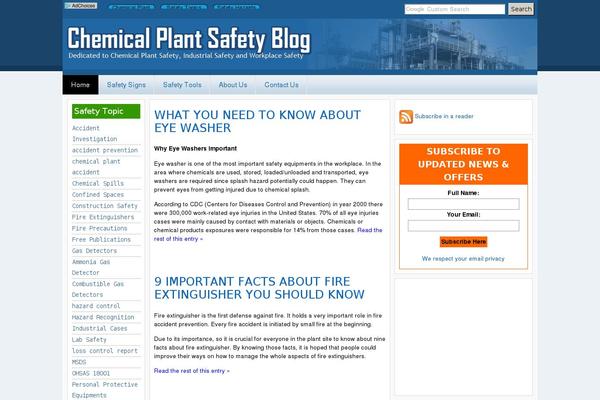 chemicalplantsafety.net site used Chemicalplantsafety
