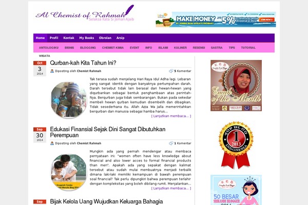 chemistrahmah.com site used Minimalia