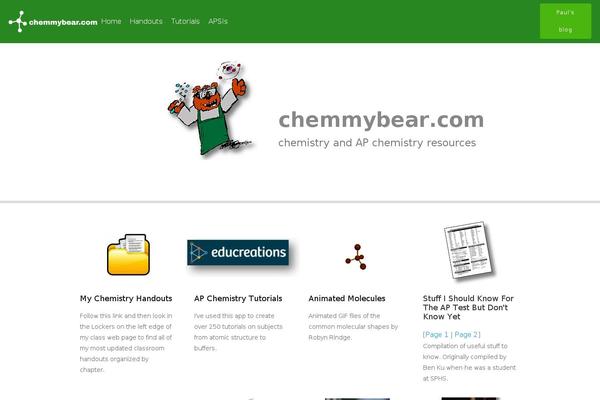 chemmybear.com site used Tesseract-free-theme
