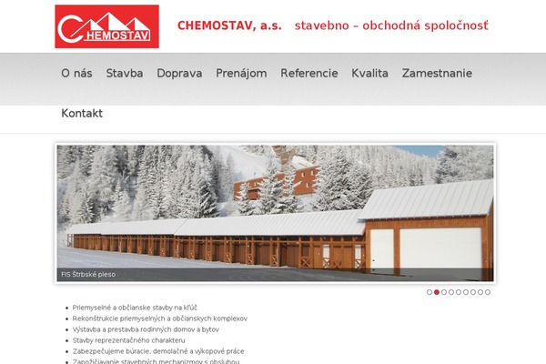 chemostav.sk site used Chemostav