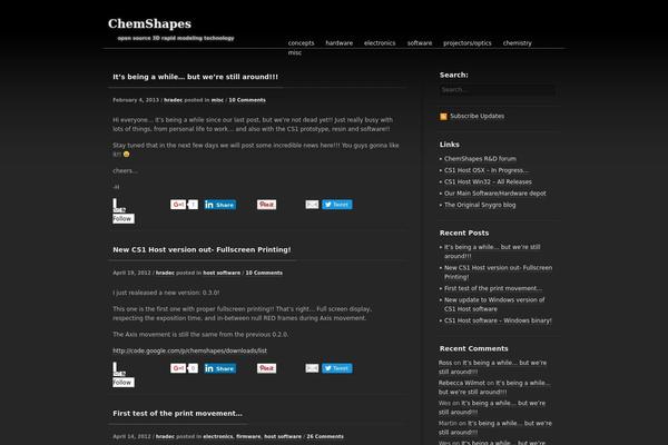 SimpleDark theme site design template sample