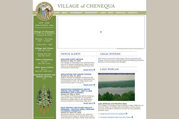 chenequa.org site used Chenequa