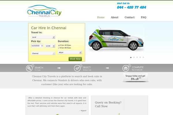 Car-rental theme site design template sample