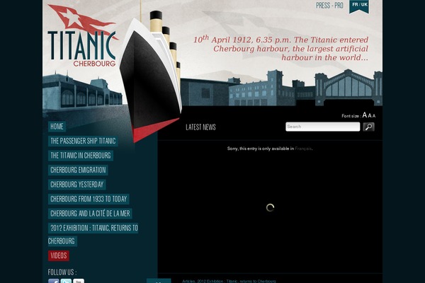 cherbourg-titanic.com site used Citedelamer
