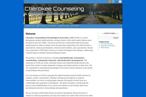 cherokeecounseling.com site used Theme1850