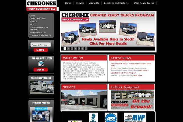 Cherokee theme site design template sample