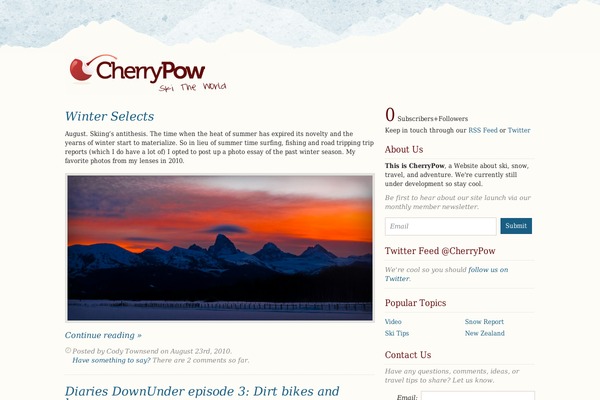 WordPress website example screenshot