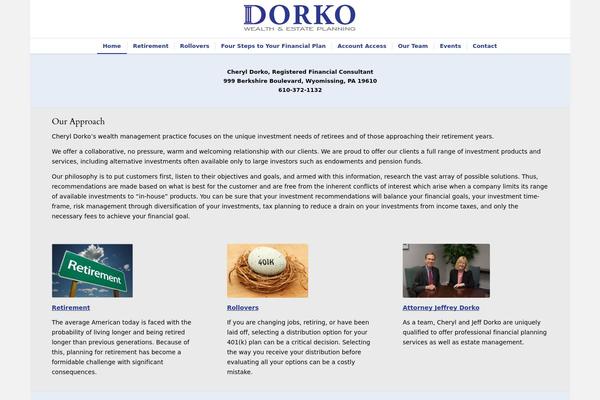 WordPress website example screenshot