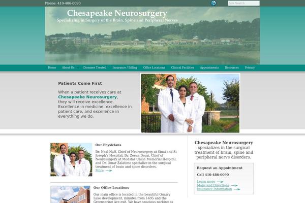 chesapeakeneurosurgery.com site used Chesneuro