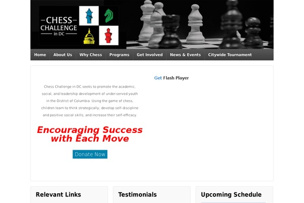 chesschallengeindc.org site used Mega-blog