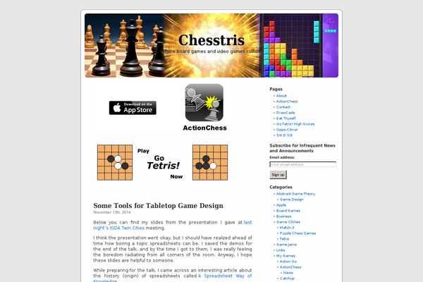 chesstris.com site used Chesstris