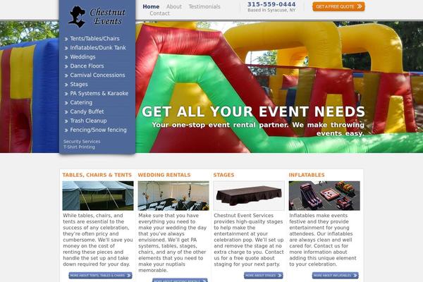 chestnutevents.com site used Chestnutevents
