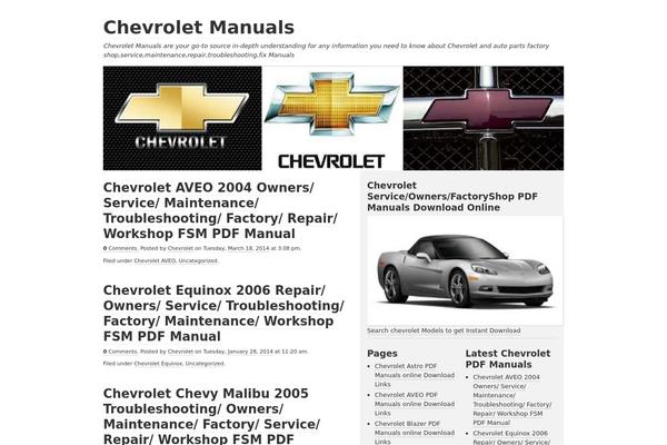 chevroletmanuals.info site used Dojo-5.1.3