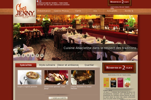 chez-jenny.com site used Cafe-capucine