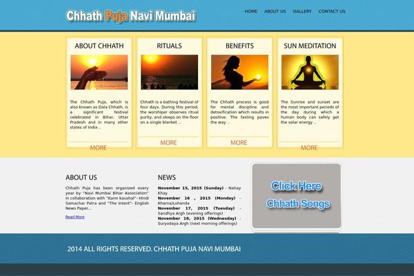 chhathpujanavimumbai.com site used Chhathpuja