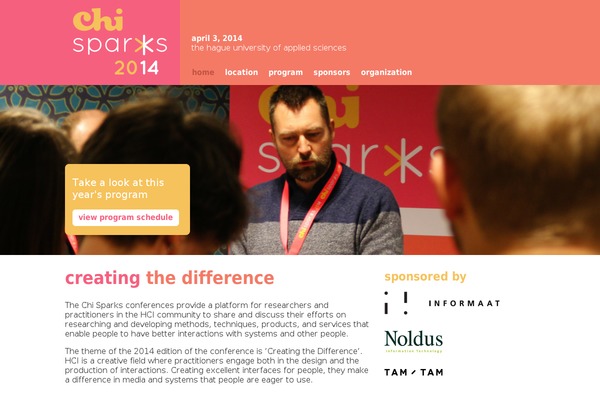 Sparks theme site design template sample