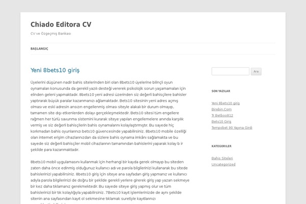 WordPress website example screenshot
