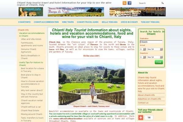 chianti.info site used Travelsitepro