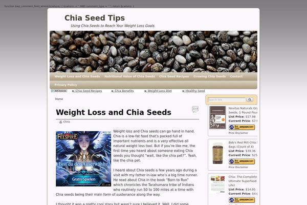 chiaseedtips.com site used Weaver II