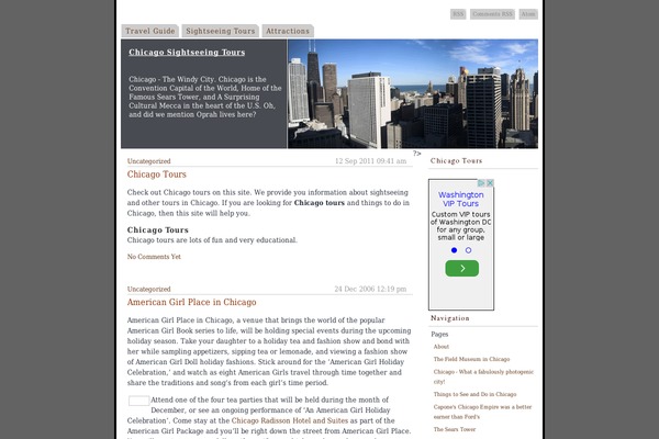 WordPress website example screenshot