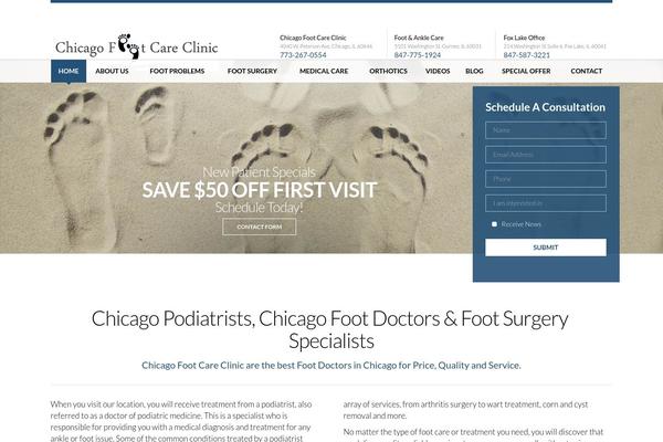 chicagofootcareclinic.com site used Chicago-foot-care-clinic
