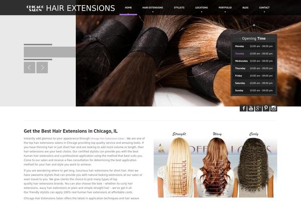chicagohairextensionssalon.com site used HairPress