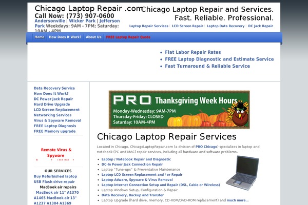 chicagolaptoprepair.com site used Chicagolaptoprepair