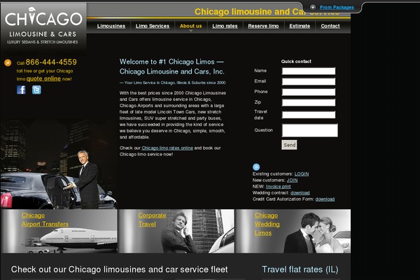 chicagolimousineandcars.com site used Limo-chicago