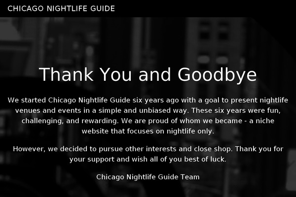 chicagonightlifeguide.net site used Parallax Pro