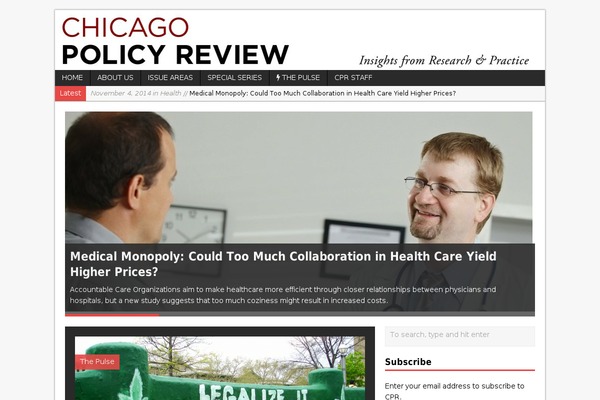 chicagopolicyreview.org site used Times-child