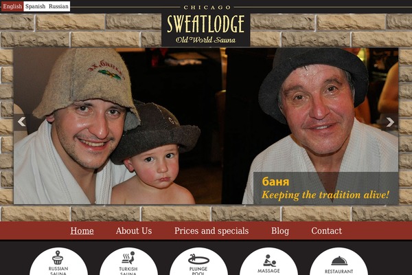 Sweatlodge WordPress theme, websites list used Sweatlodge theme Sweatlodge theme websites examples