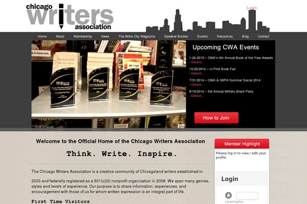 chicagowrites.org site used Cwa