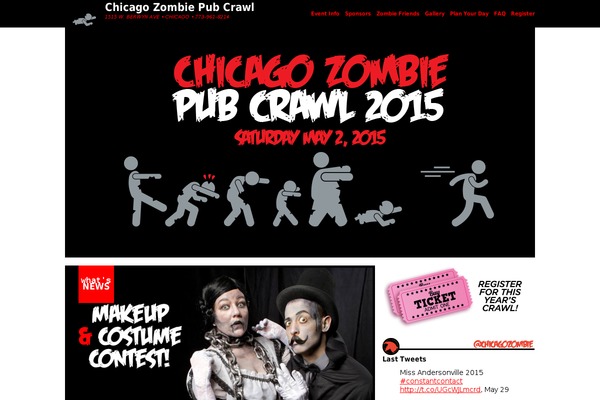 chicagozombiepubcrawl.com site used Whatisph