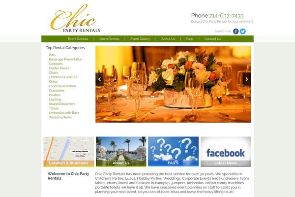 chicpartyrentals.com site used Partyrentals