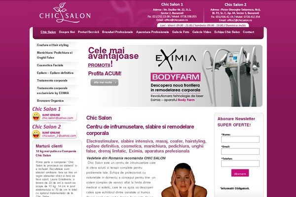 chicsalon.ro site used Chicsalon