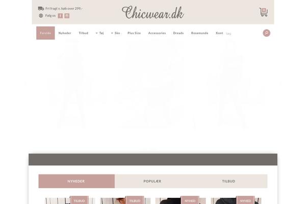 chicwear.dk site used Chicwear
