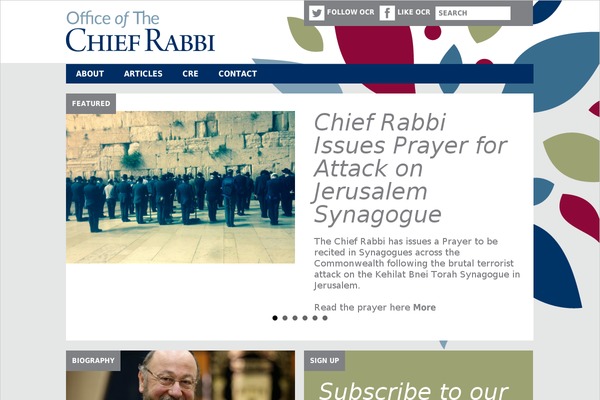 chiefrabbi.org site used Ocr