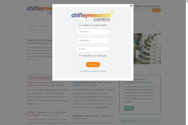 chifley.org.au site used Chieflyreaserch