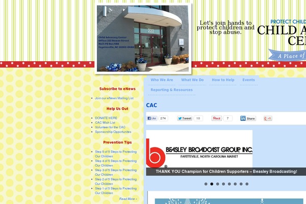 WordPress website example screenshot