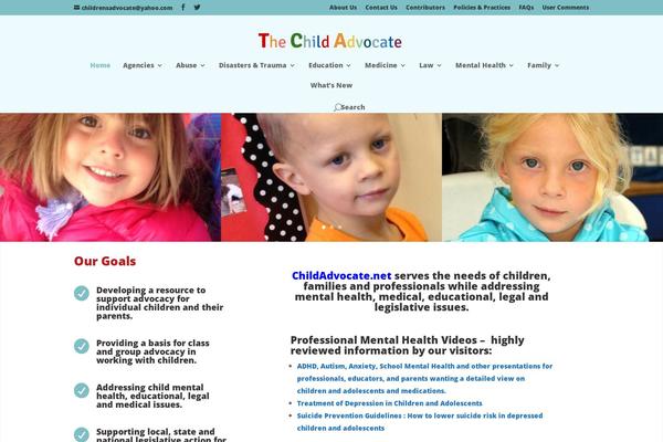 childadvocate.net site used Divi Child