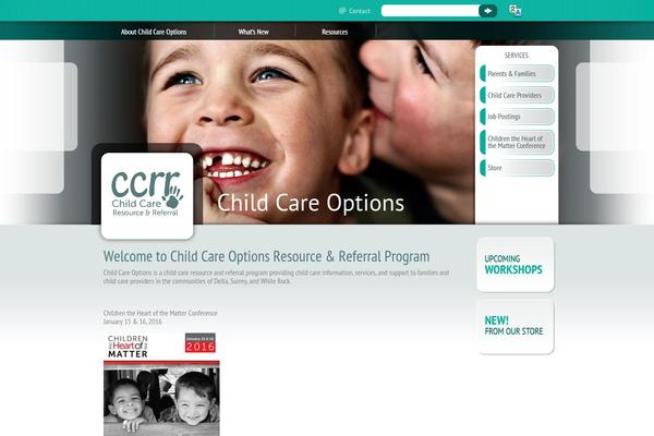 childcareoptions.ca site used childcare