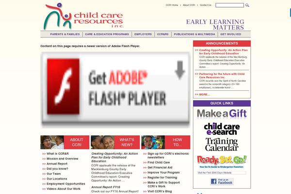 childcareresourcesinc.org site used Ccri