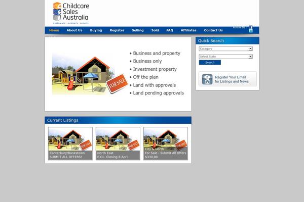 childcaresales.com.au site used childcare