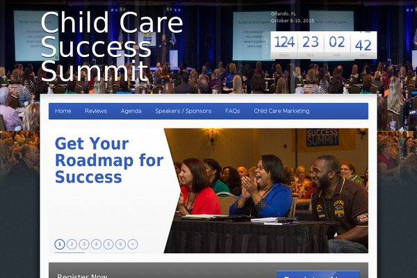 childcaresuccesssummit.com site used Expo18 Responsive Event Conference WordPress Theme