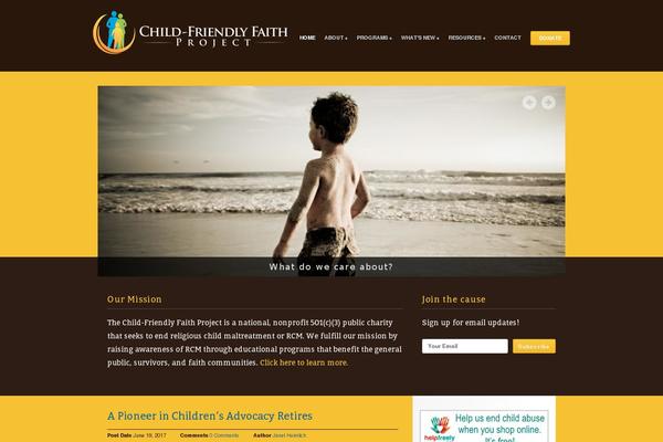 childfriendlyfaith.org site used Charitywp-child