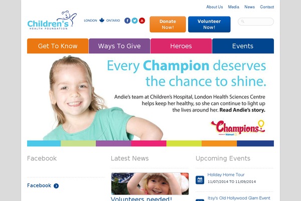 childhealth.ca site used Charitywp