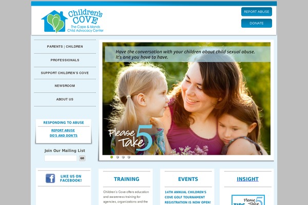 childrenscove.org site used Wptheme