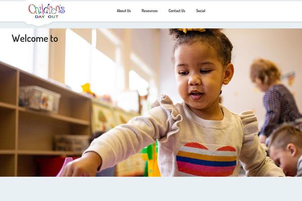 Preschool theme site design template sample