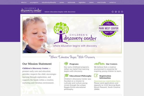 childrensdiscoverycentersc.com site used Brightvessel