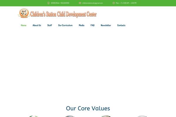 Smarty-child theme site design template sample